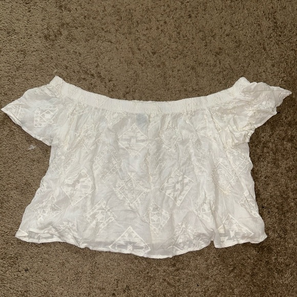Rue21 White Off-Shoulder Blouse - Picture 3 of 3